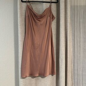 Express Satin Dress, Size Large